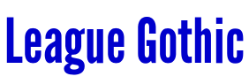League Gothic Schriftart